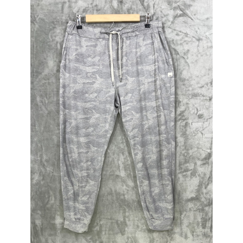 Vuori Performance Joggers Women's M/ L? Gray Pale Heather Camo Dream Knit READ!